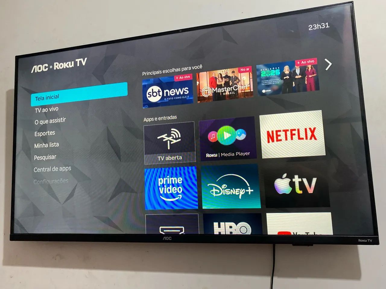 TV AOC 43 Polegadas ROKU TV