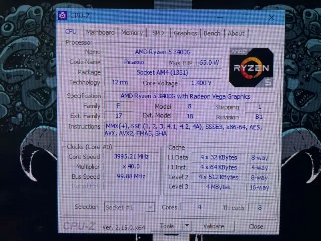 Processador AMD Ryzen 5 3400G - Foto 3