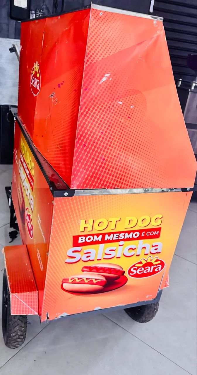 Carrinho de cachorro quente e lanches prensados  - Foto 2