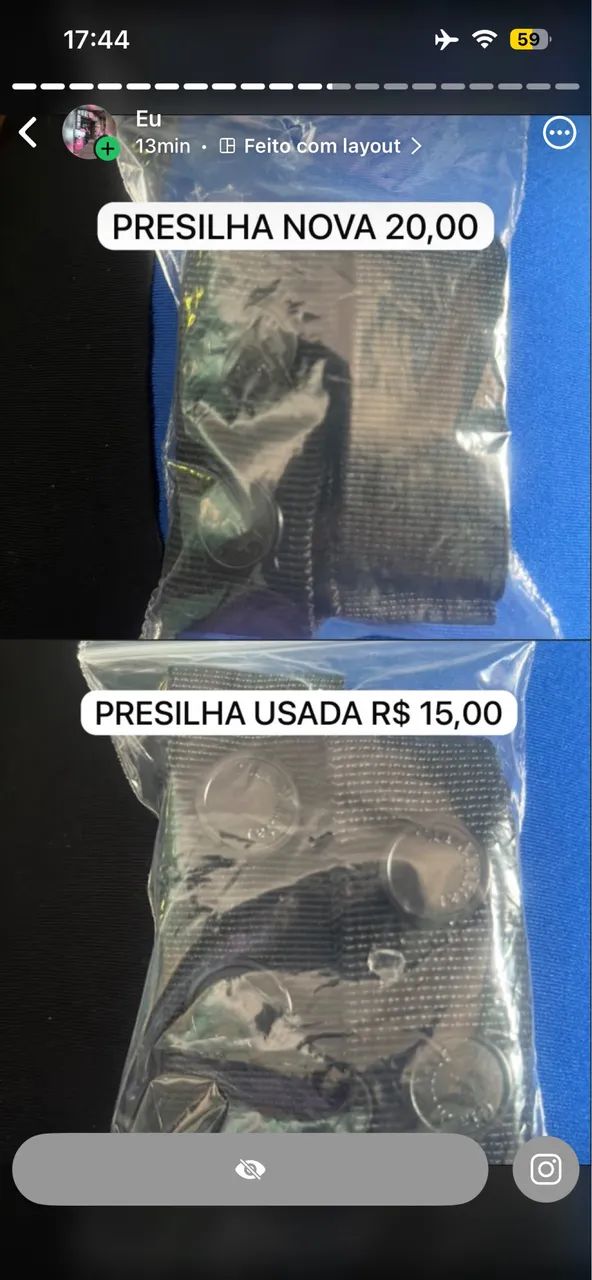 VENDO PRESILHA PARA CINTO DE GUARNIÇÃO NOVAS E USADAS