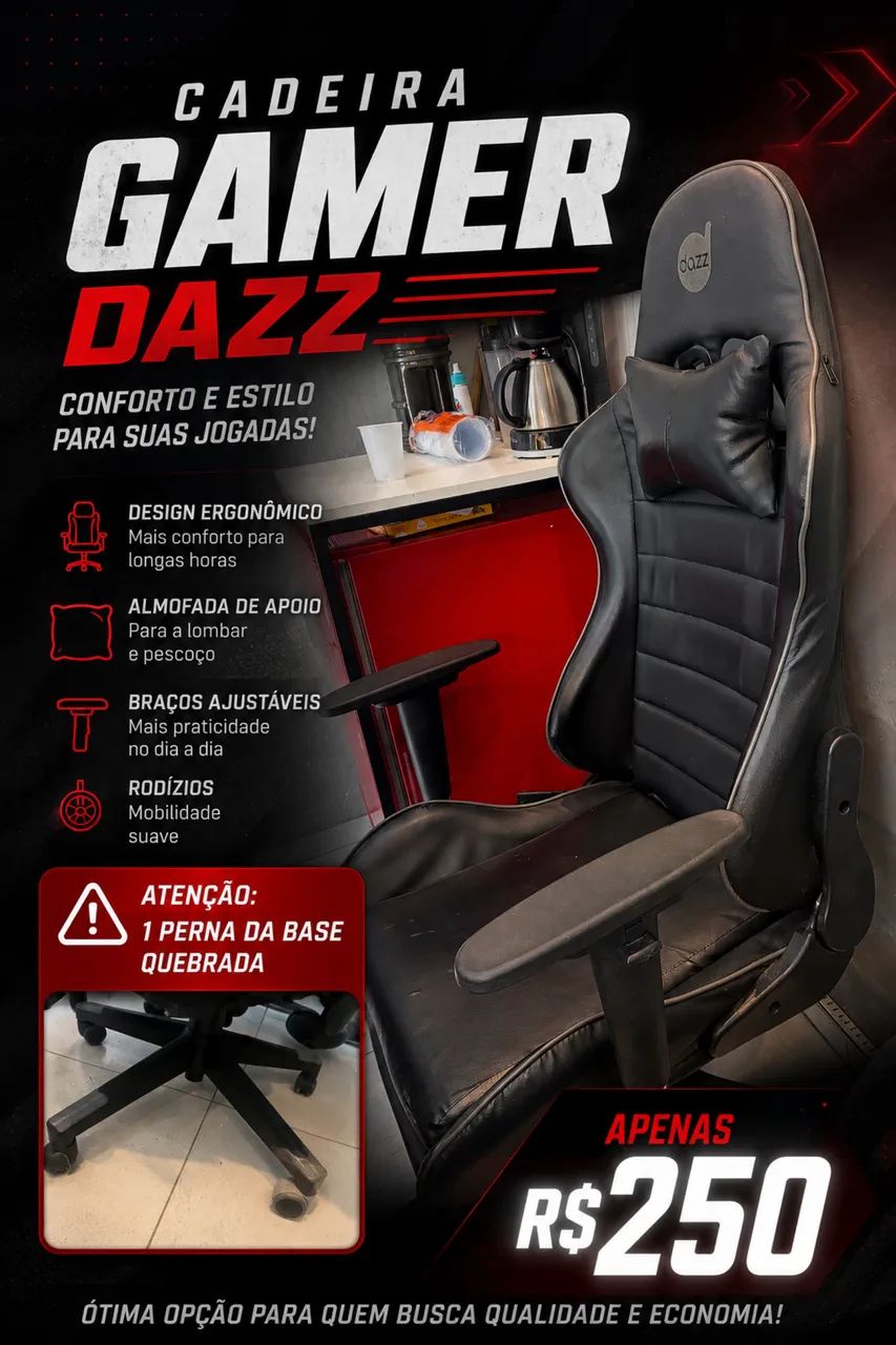 Cadeira Gamer Dazz - Foto 2