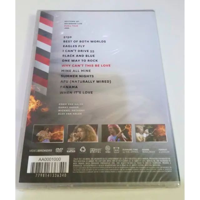 Dvd Van Halen Live Bottoms Up Tour 1989 - Novo Lacrado - CDs, DVDs