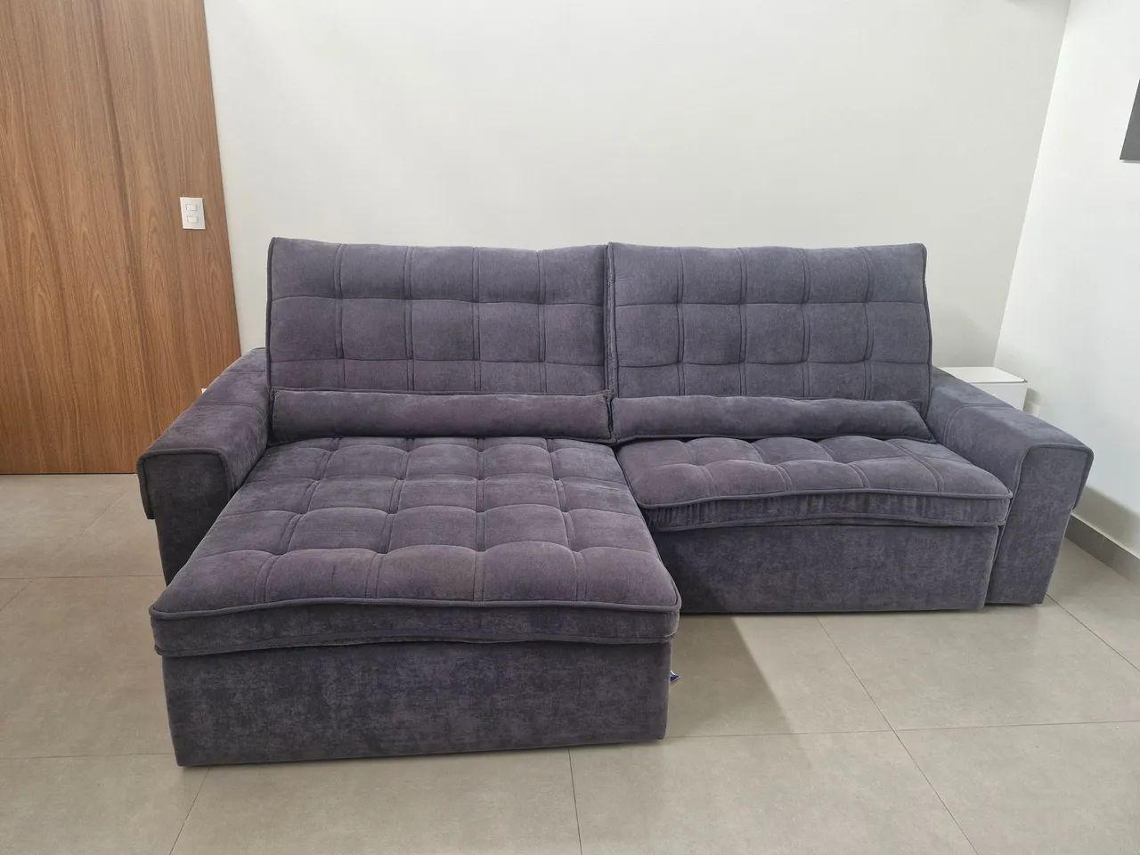 Sofá seminovo 3m - Foto 4