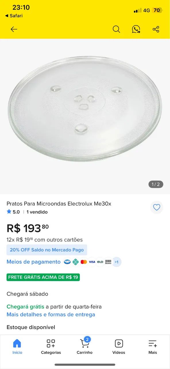 Prato para microondas - 569AP 32 