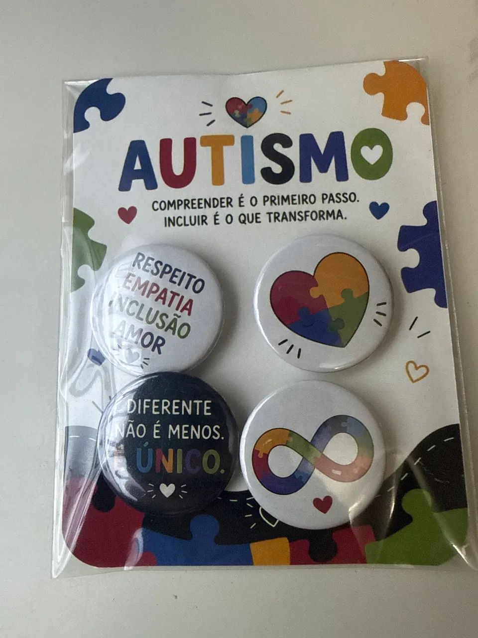Kit 4 bottons Autismo