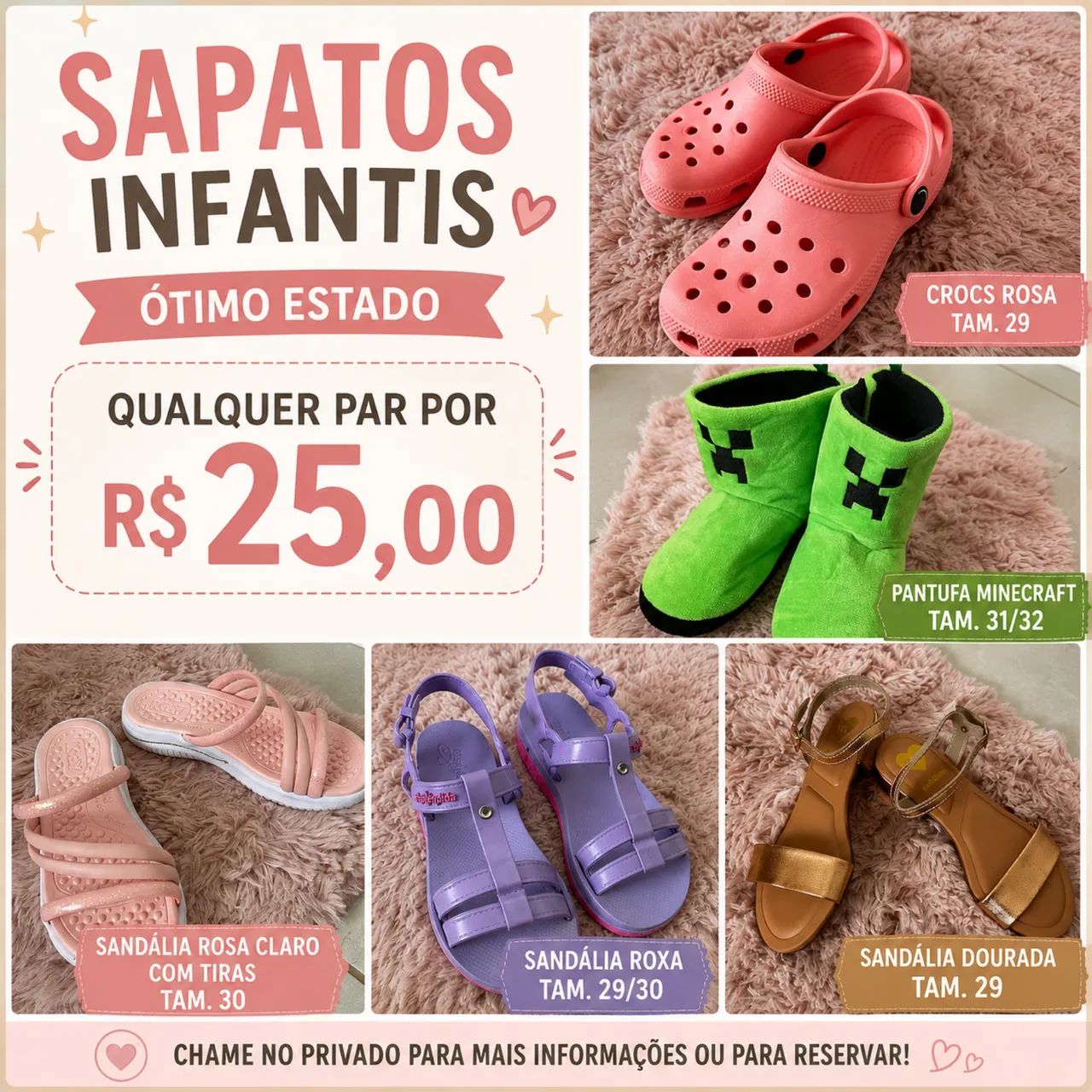 Sapatos infantis 