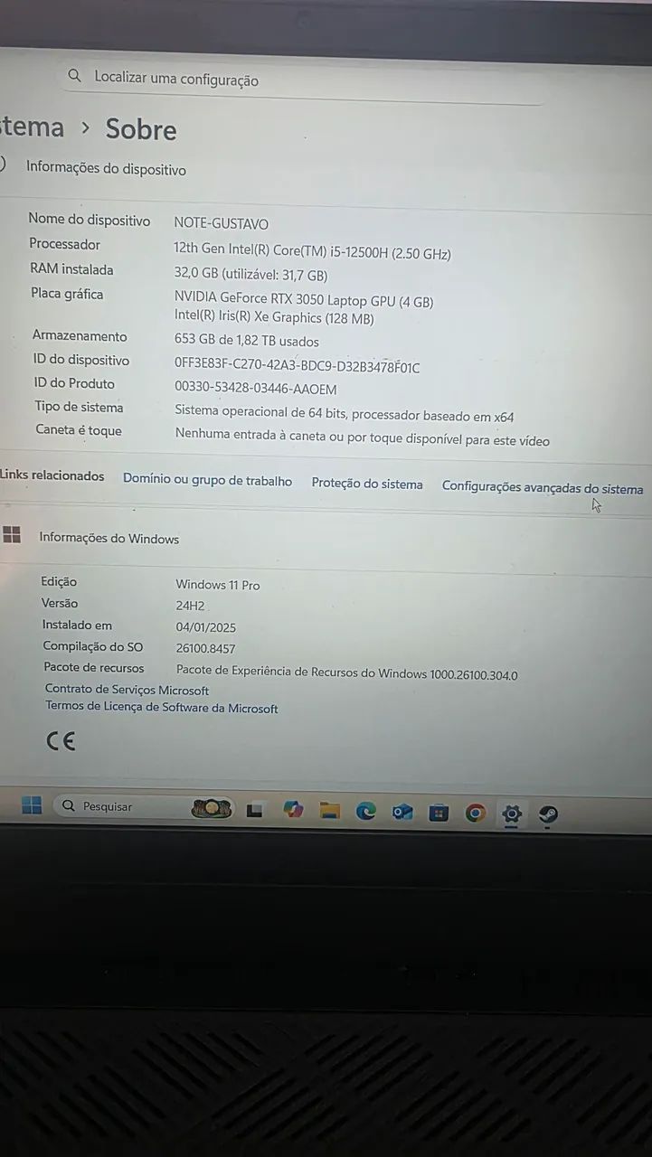 Notebook dell g15