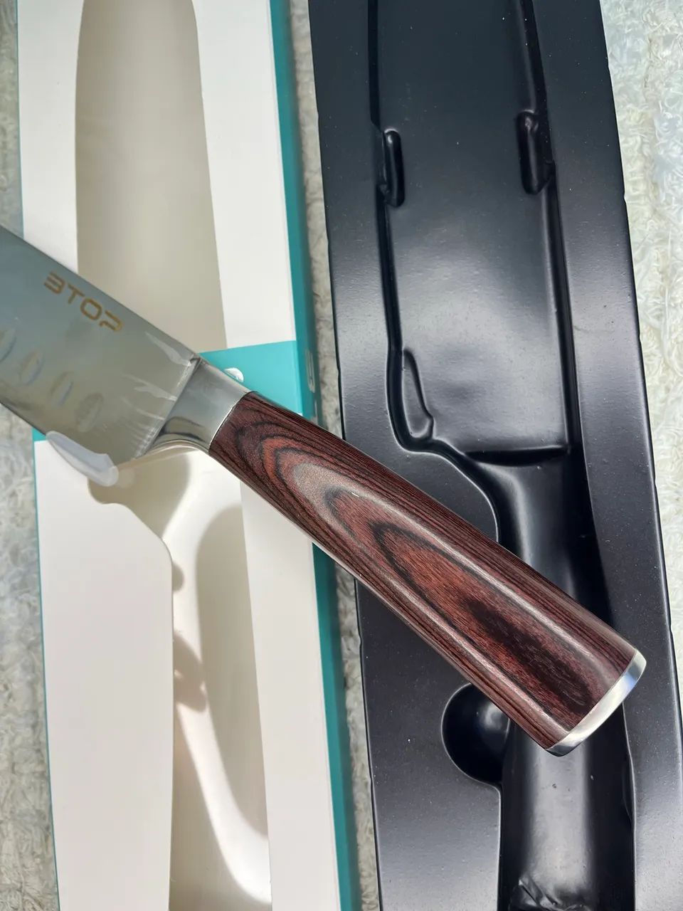 Faca Profissional BTOP 7 Polegadas Santoku para Cozinha - Foto 2