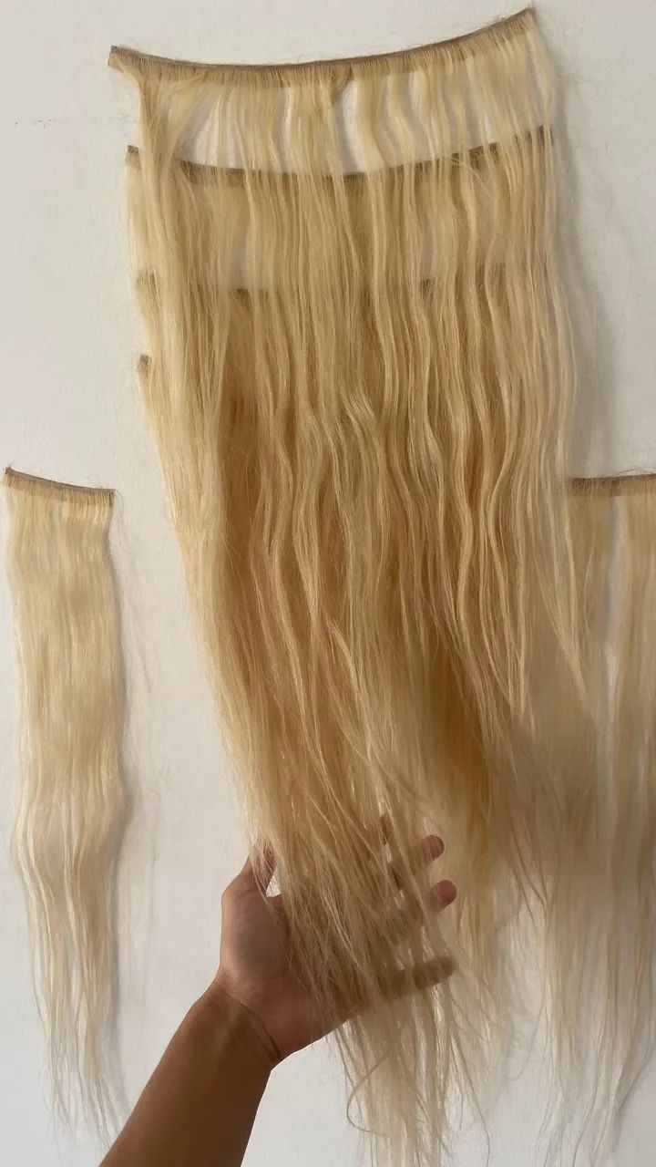 Cabelo Humano Loiro Liso e matizado - Foto 4