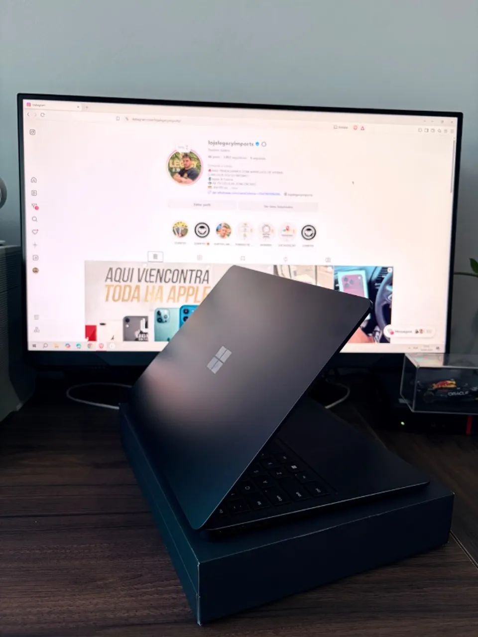 MICROSOFT SURFACE  ARM 7 GERACAO 16RAM 512GB IMPECAVEL PRETO - Foto 5
