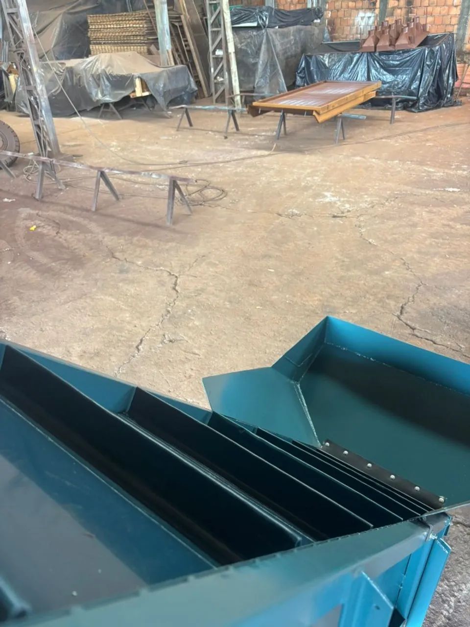 Esteira transportadora taliscada 3 metros com moega (fabricamos sobre medida) - Foto 4