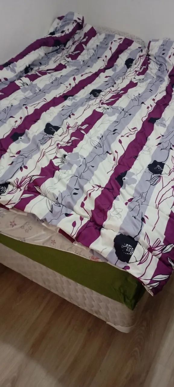 Cama box casal - com colchão ortopédico  - Foto 2
