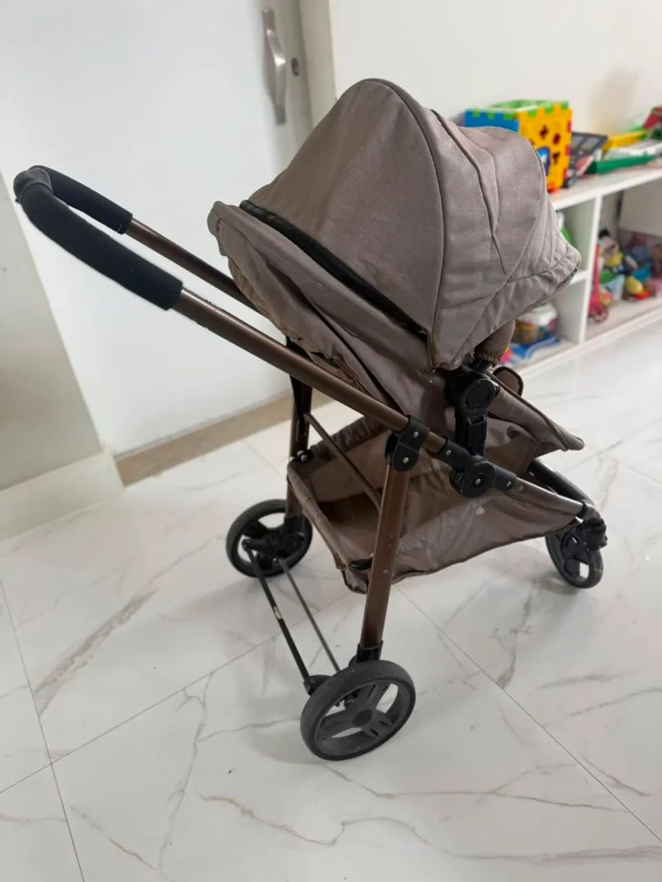 Carrinho Bebê Galzerano 3 em 1 - Foto 3