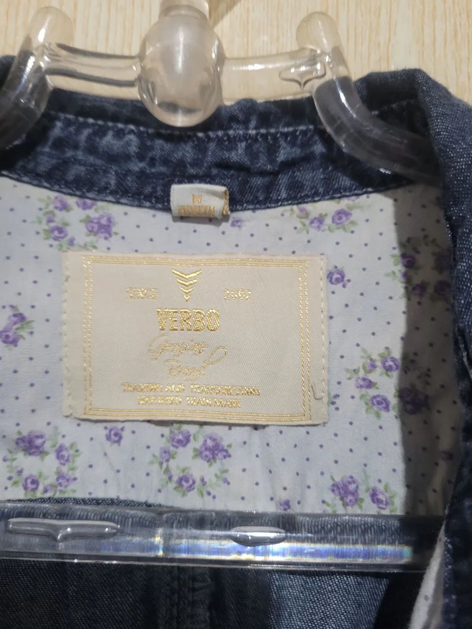 sobretudo jeans verbo feminino m - Foto 4