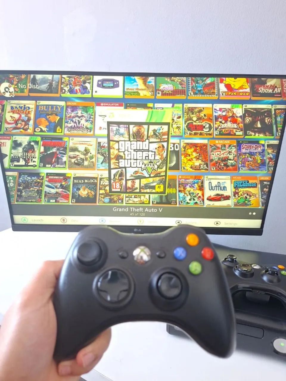 Xbox 360 completo 2 controles originais e Kinect +100 jogos - Foto 3