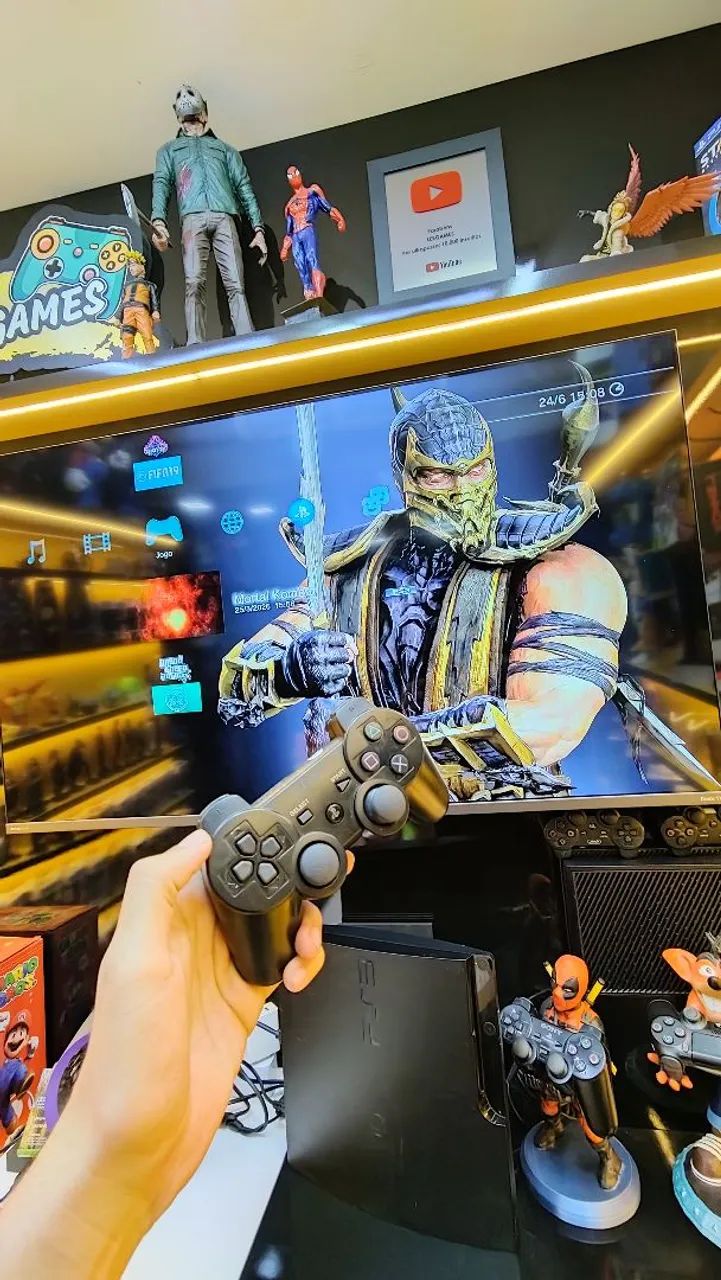 Console ps3 Slim completo com garantia! - Foto 4