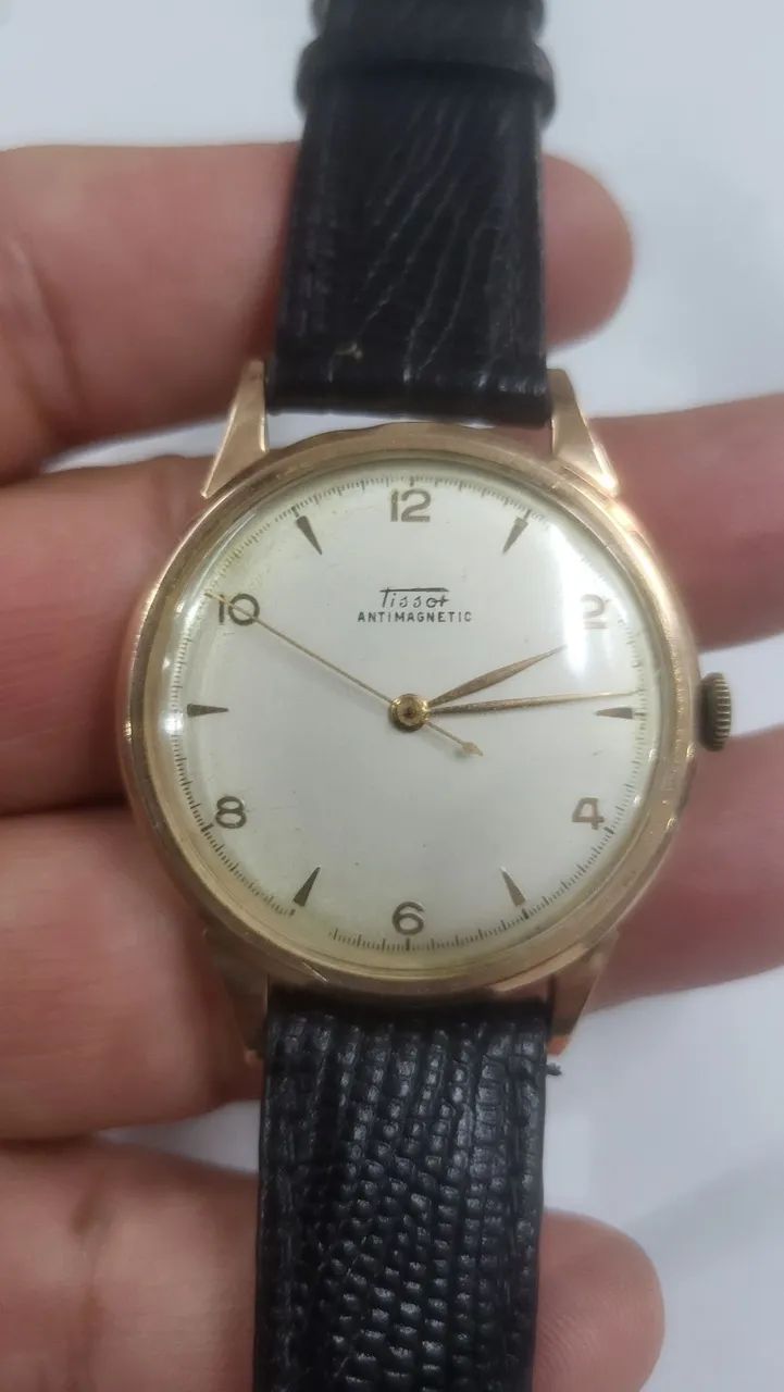 Relógio Tissot automático com 8 GM de ouro 38 mm anos 60  - Foto 5