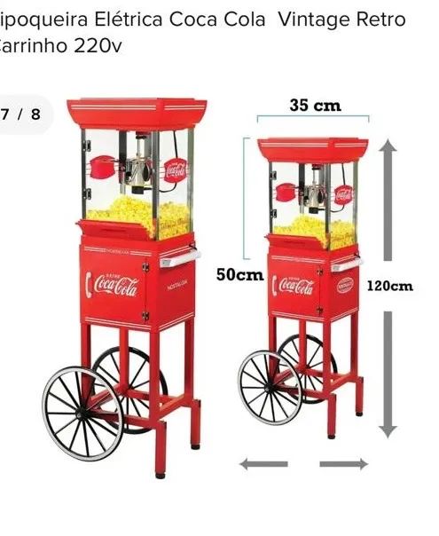 Pipoqueira retrô Coca cola