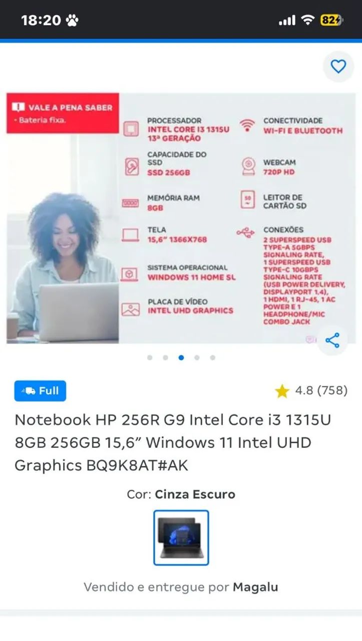 Notebook Hp 256r g9 - Foto 2