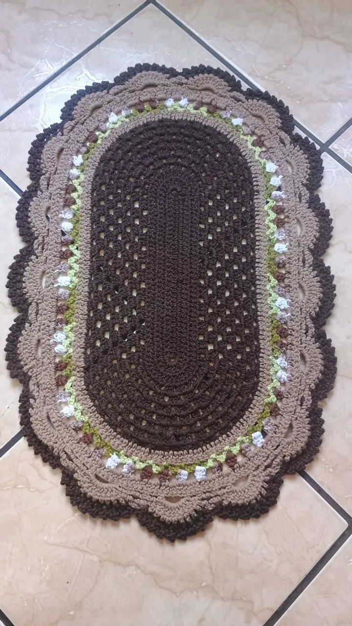 Crochê -  Tapetes em crochê  - Foto 3