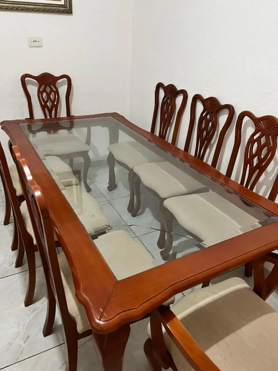Mesa com cadeiras (8 lugares) - Foto 3