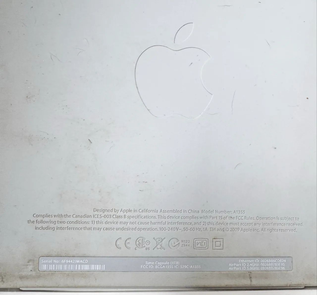 Apple AirPort Time Capsule branco com armazenamento em disco rígido integrado  - Foto 4