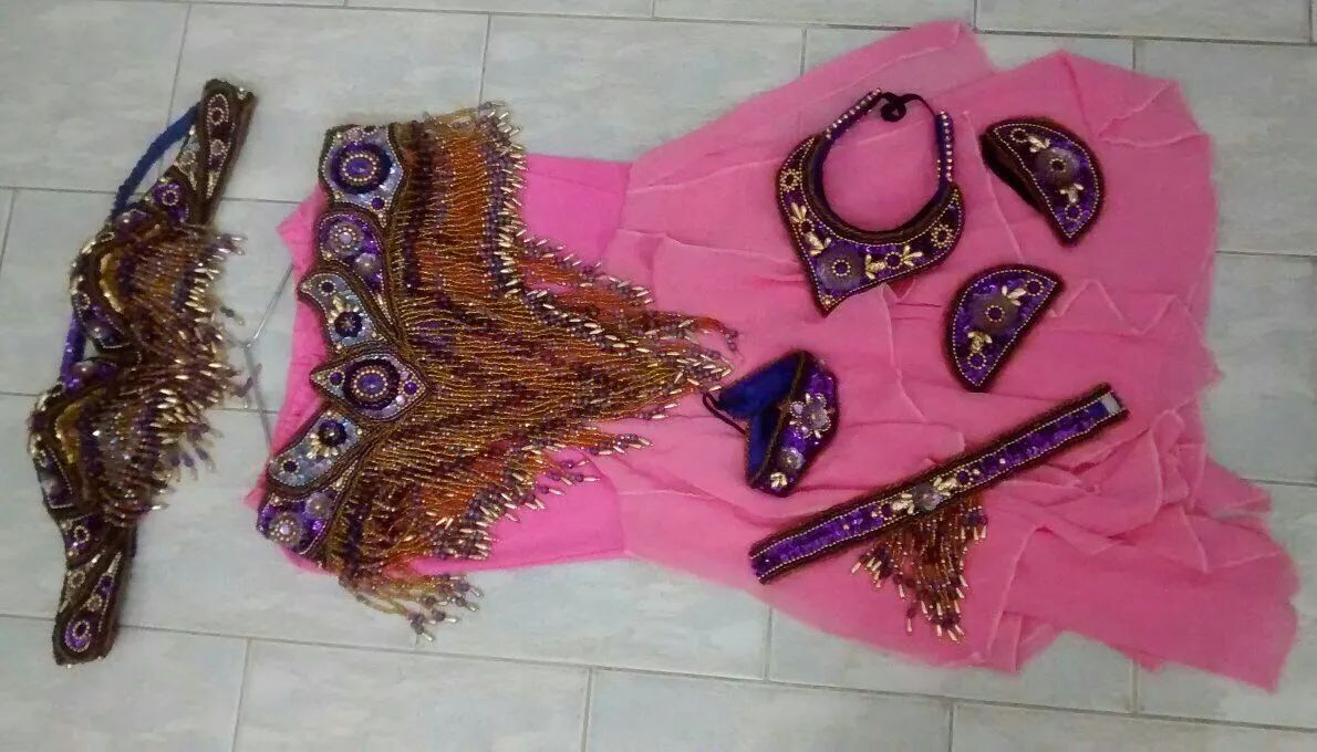 Roupa de dança do ventre tamanho P 