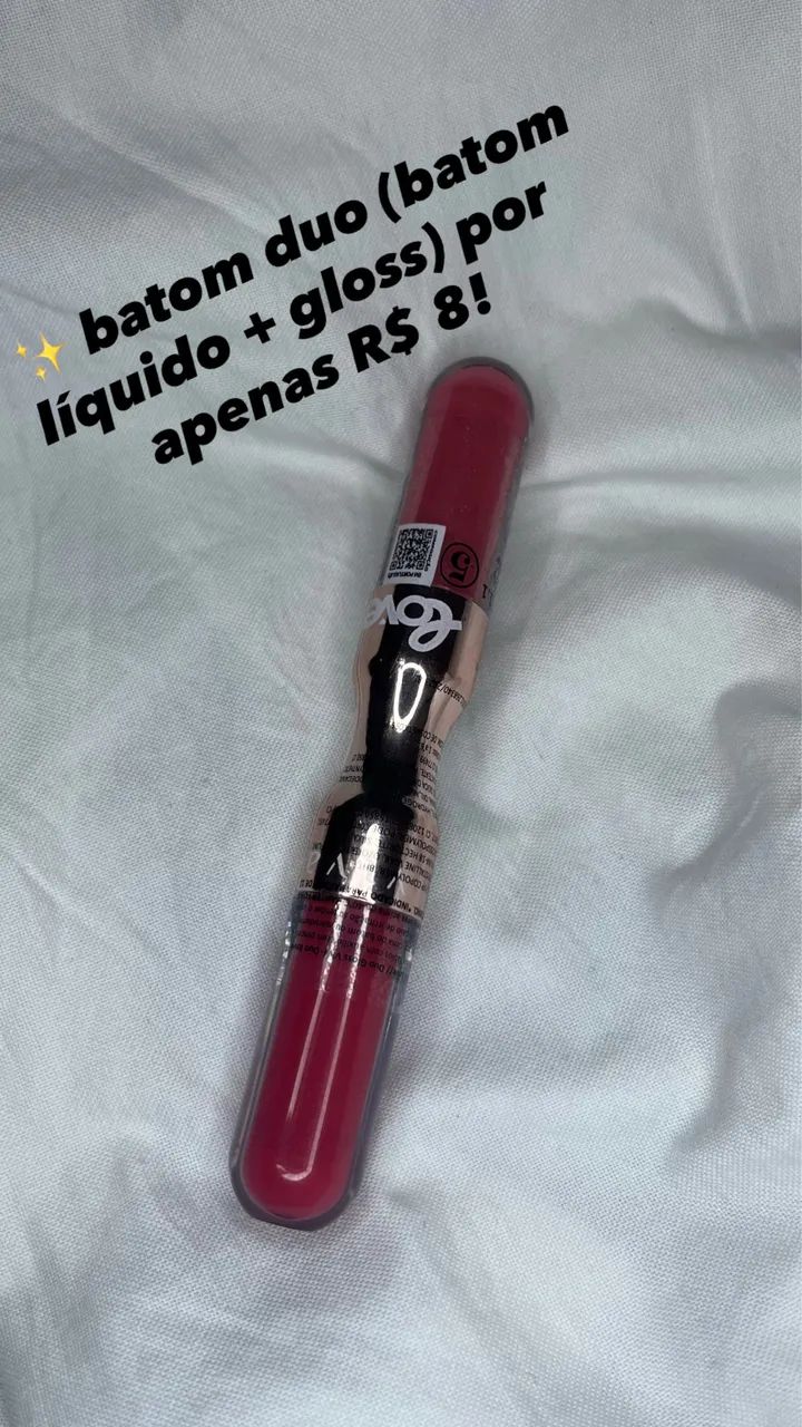 Batom duo (batom líquido + gloss)