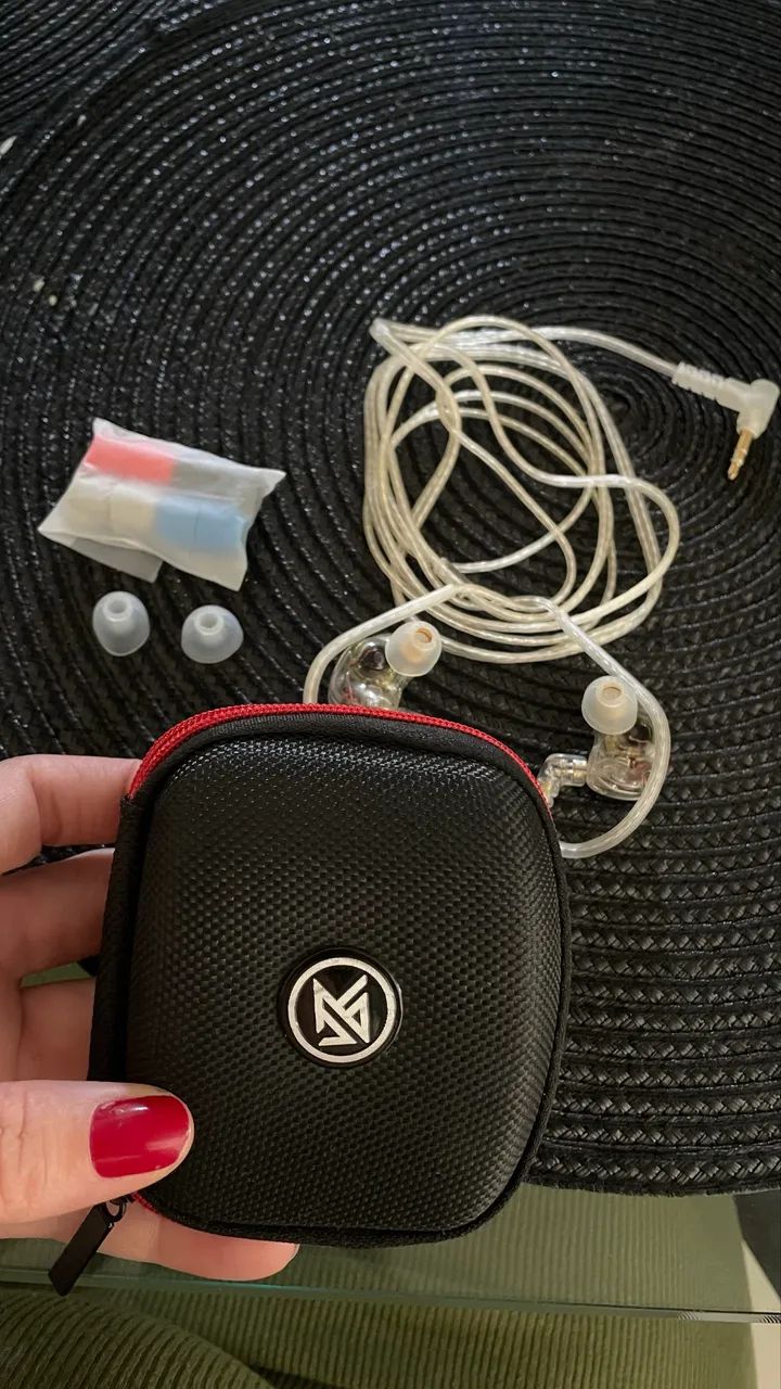 Fone de ouvido kz zax com case