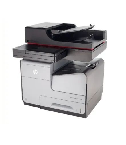 Impressora multifuncional colorida HP OfficeJet Enterprise X585 com problema