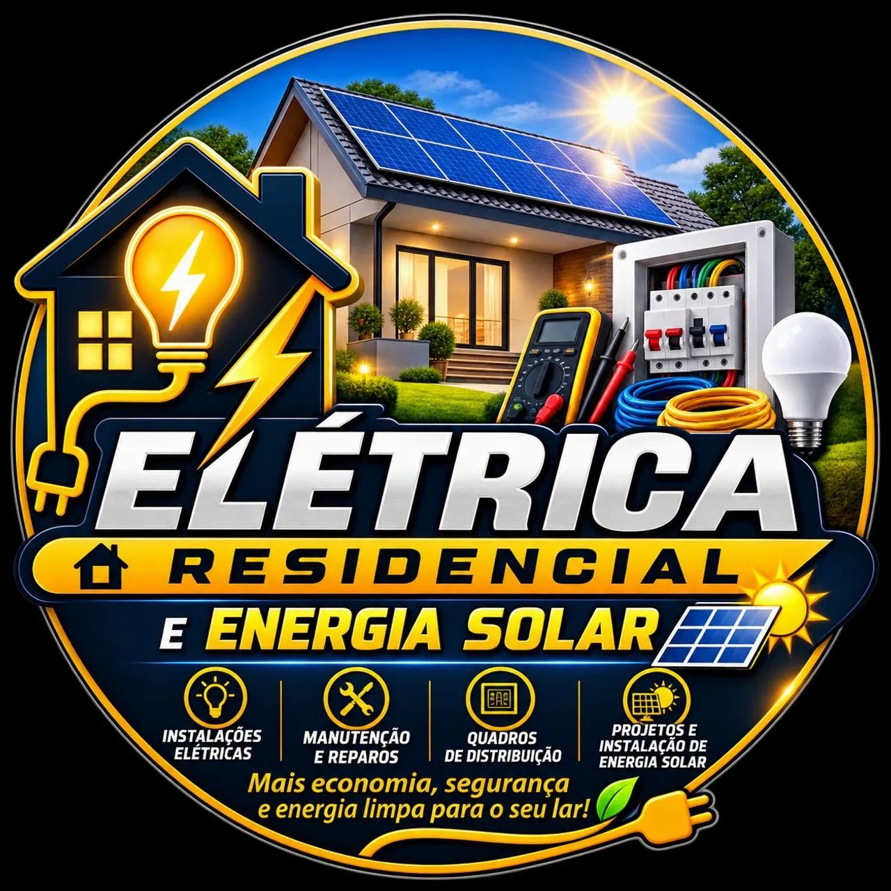 Eletricista residencial e energia solar 