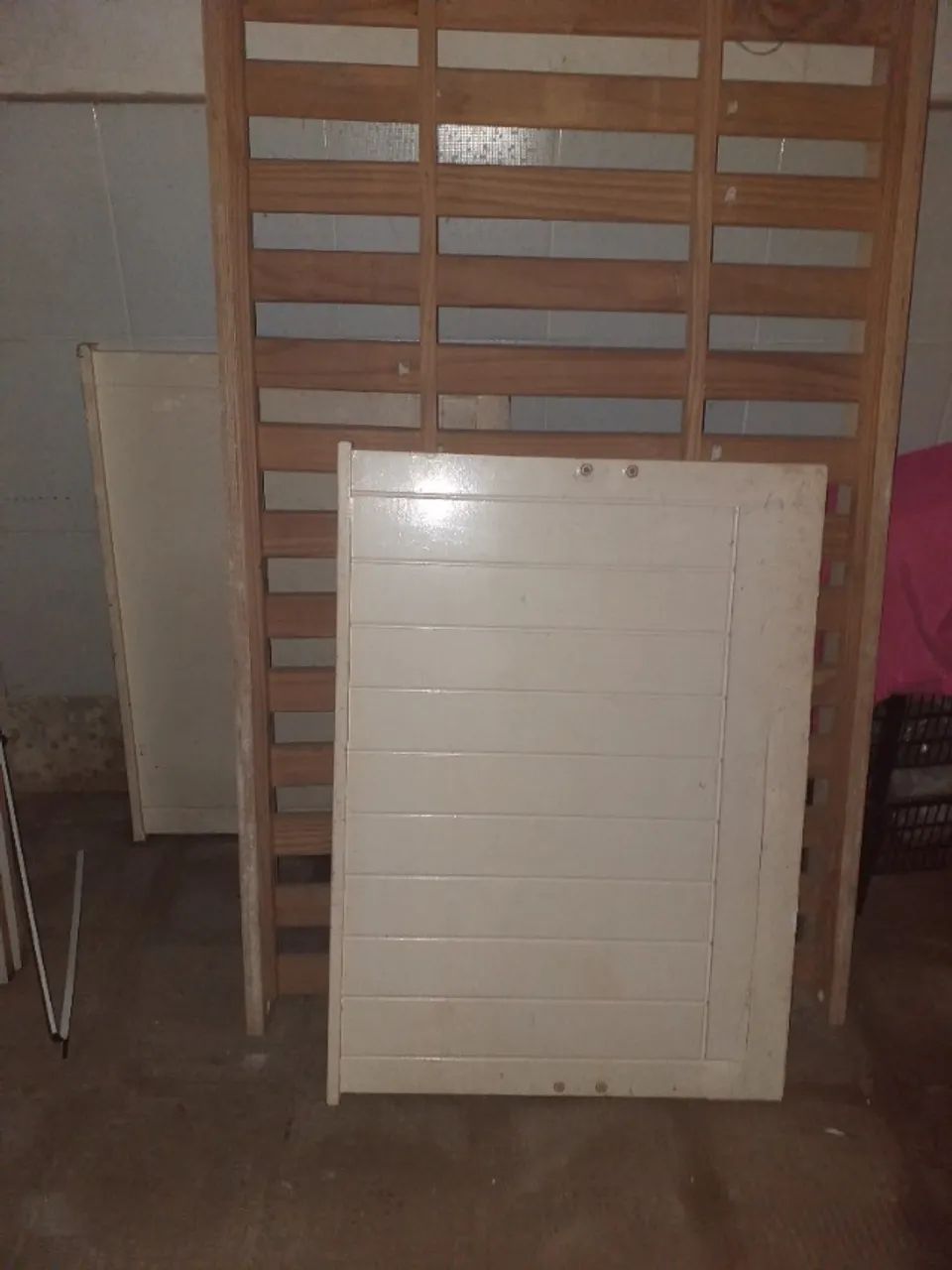 Cama Solteiro Madeira Bege