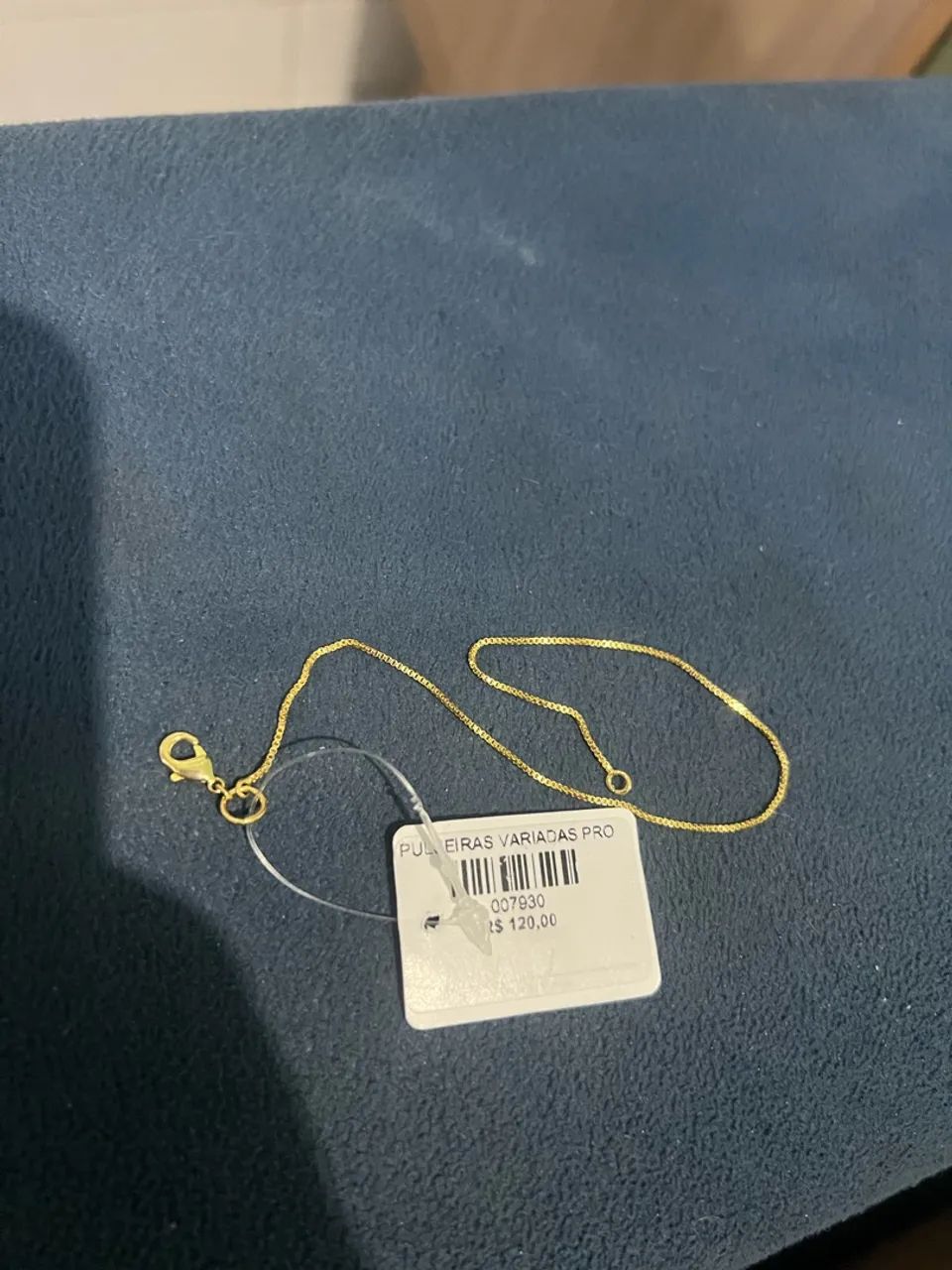 Pulseira banhada a ouro