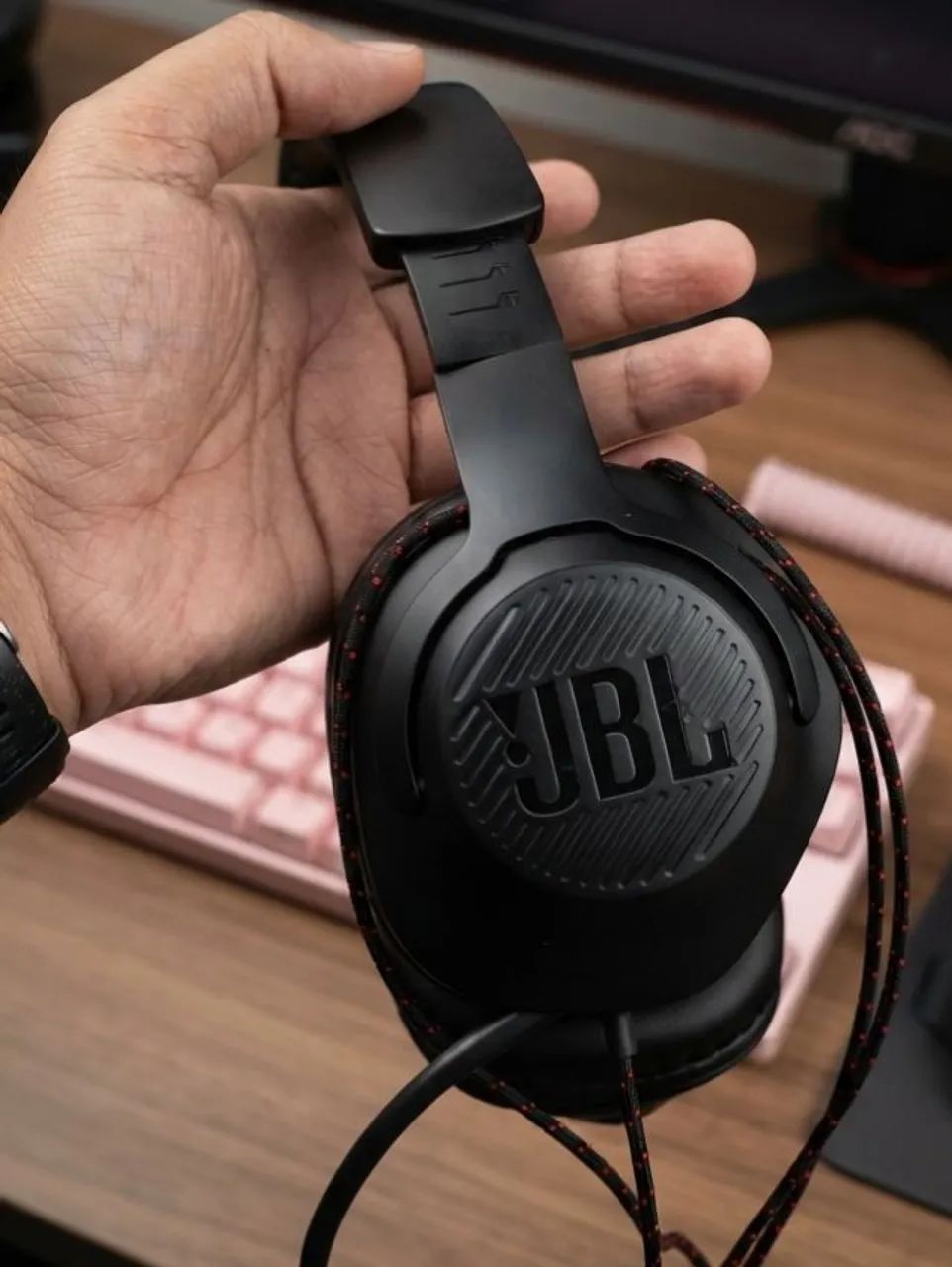 Computador completo com Headphone da JBL mini Pc 256 de memória webcam emeet teclado com  - Foto 5