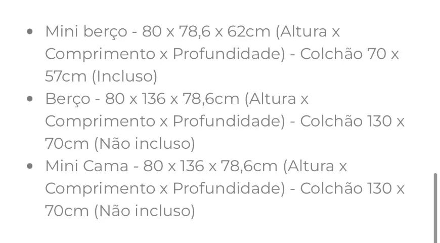 BERÇO EVOLUTIVO 3 EM 1 - Foto 4