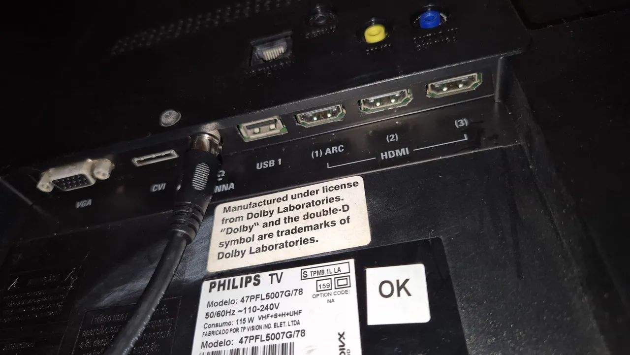 Tv Phillips 47 polegadas em ótimo estado - Foto 4