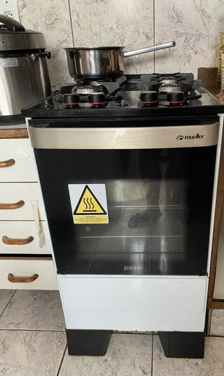 Fogão Dako 4 Bocas com forno - Preto