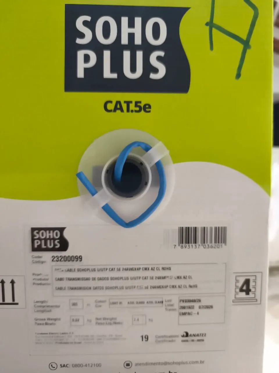 Cabo de rede cat5E
