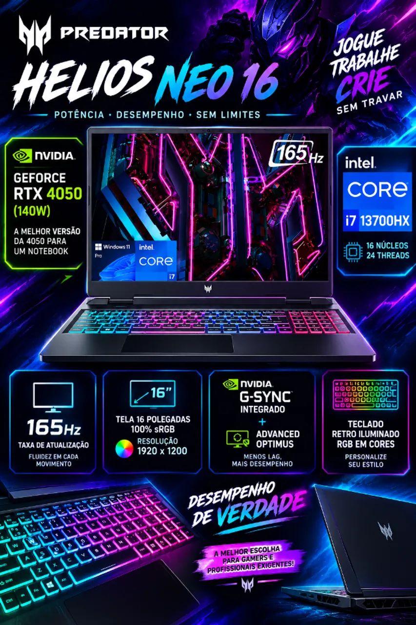 Acer predator helios neo 16