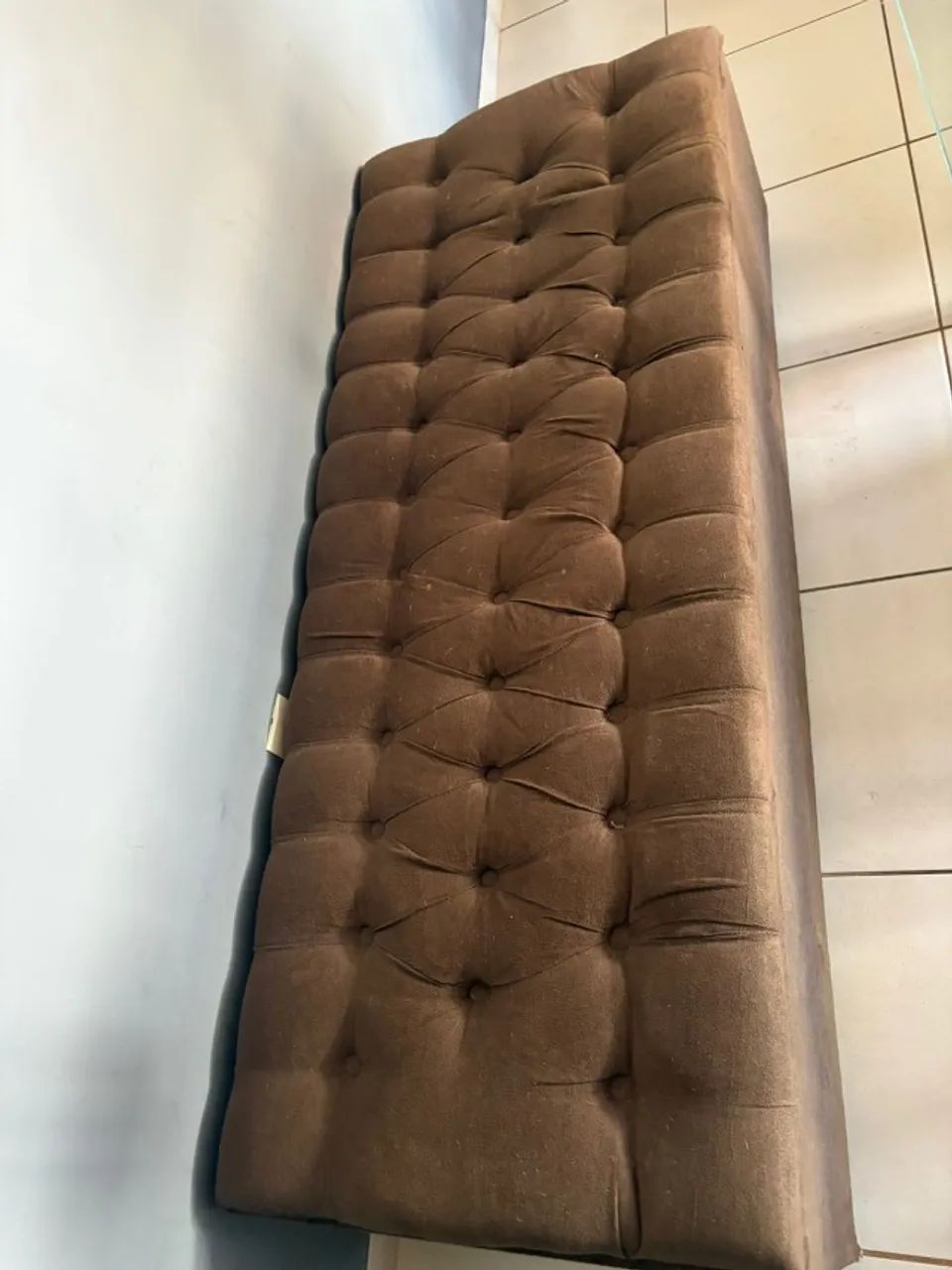 Puff Baú 1m com Armazenamento - Banqueta Baú para Sala e Quarto - Foto 2