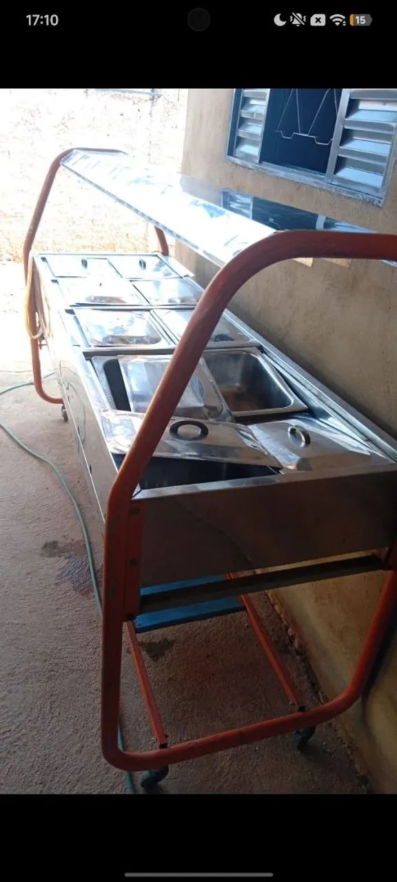 Rechaud com 10 cubas inox  - Foto 2