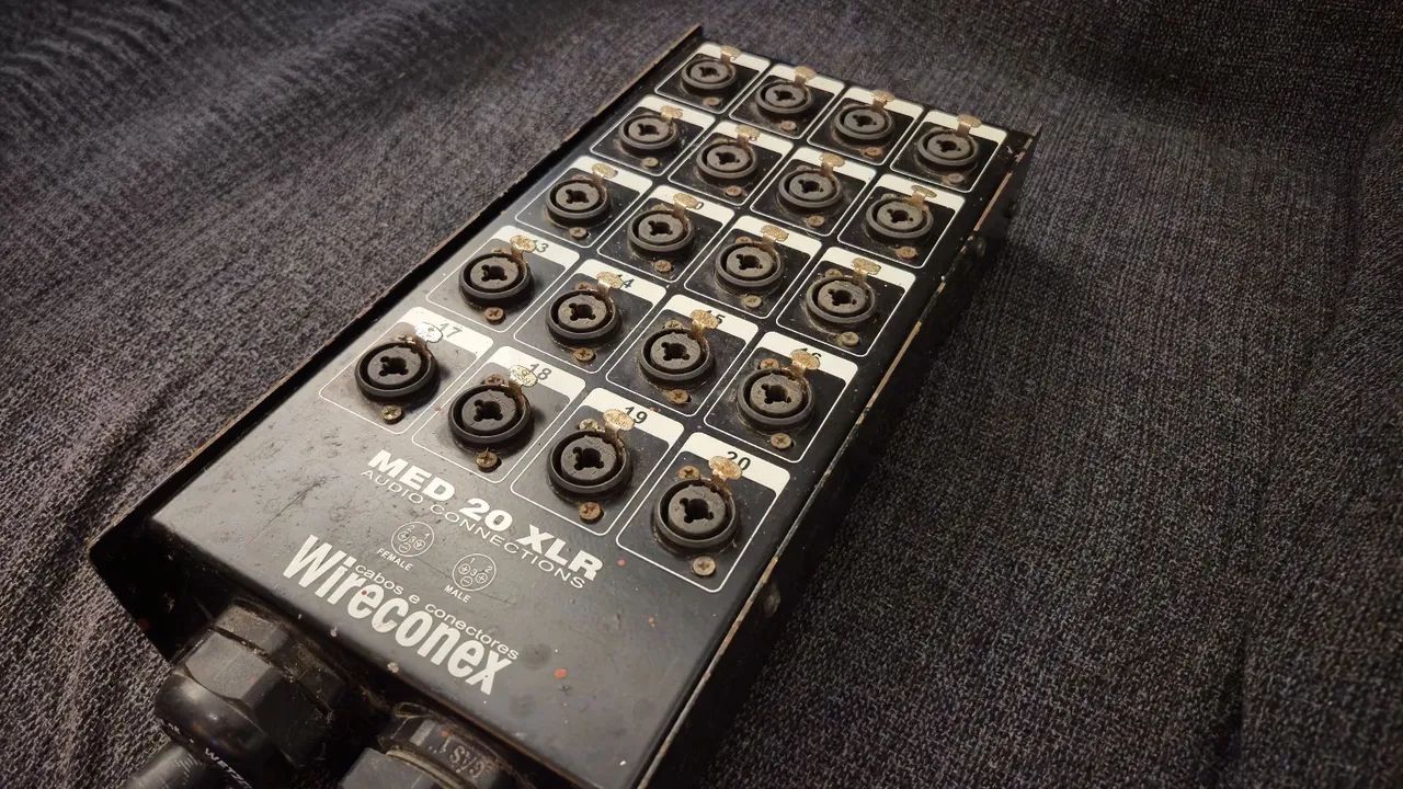 Multicabos 20 vias - Equipamentos e Acessórios de Som - Laranjal