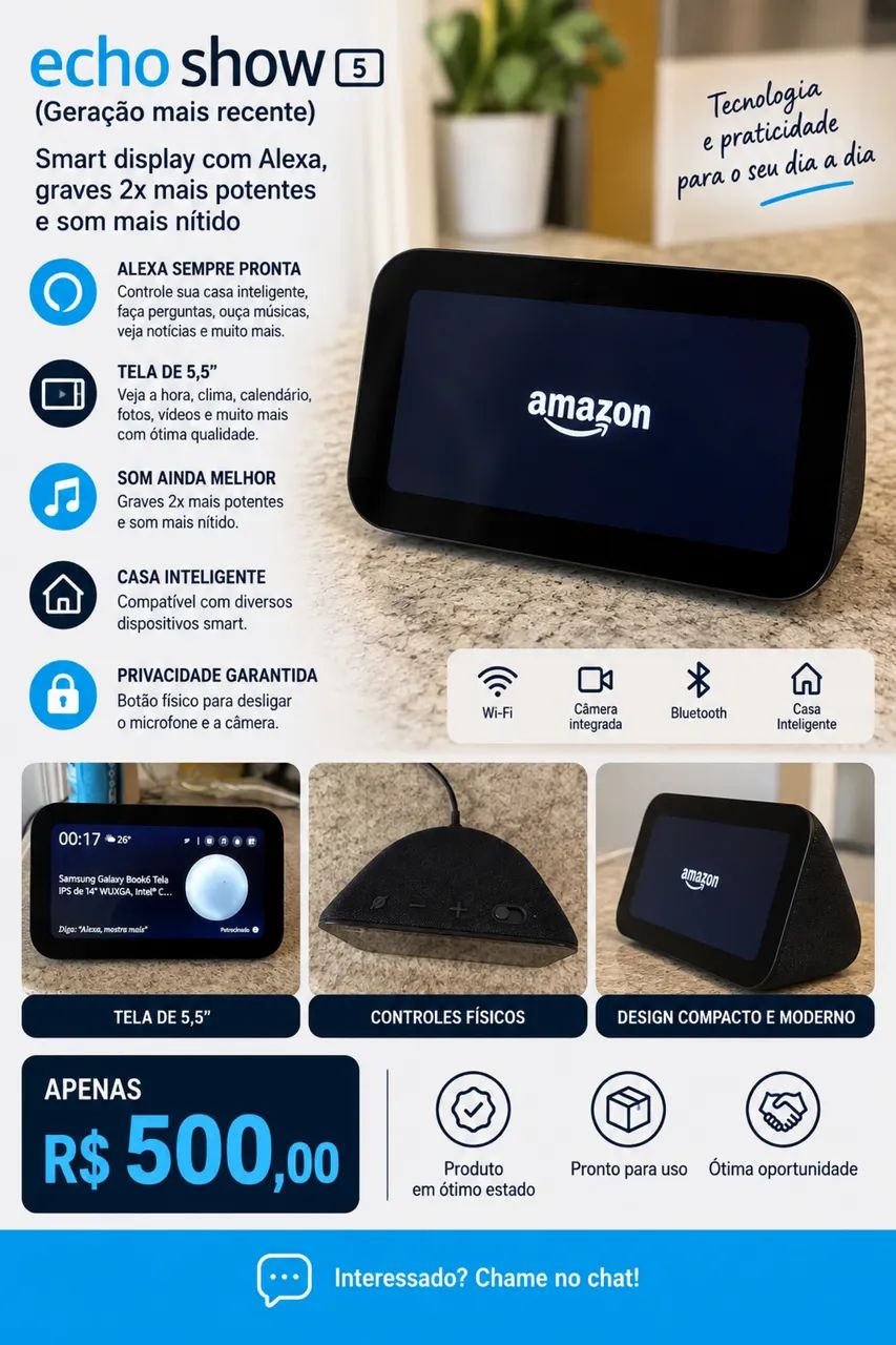 Alexa echo show 5 - Foto 2