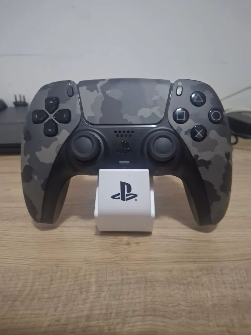 Dualsense Gray Camouflage + Base dupla carregamento