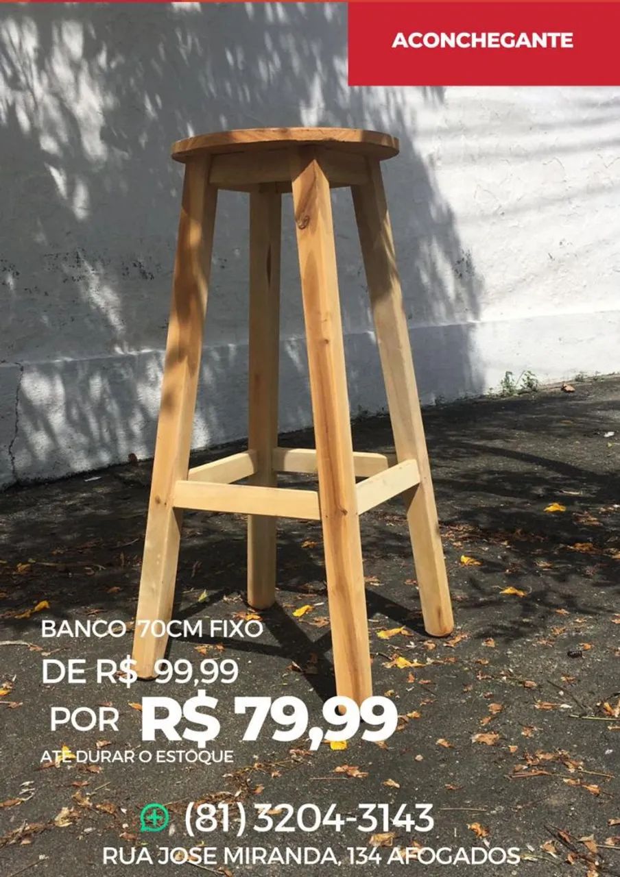 Banco sem encosto bistrô fixo - Foto 2