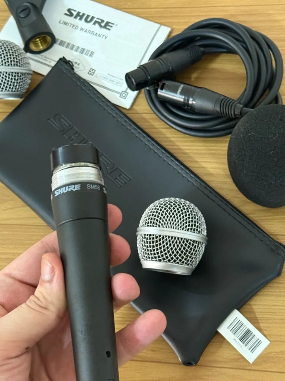Microfone Shure SM58 Original + Cabo XLR + Bag - Excelente Estado - Foto 5