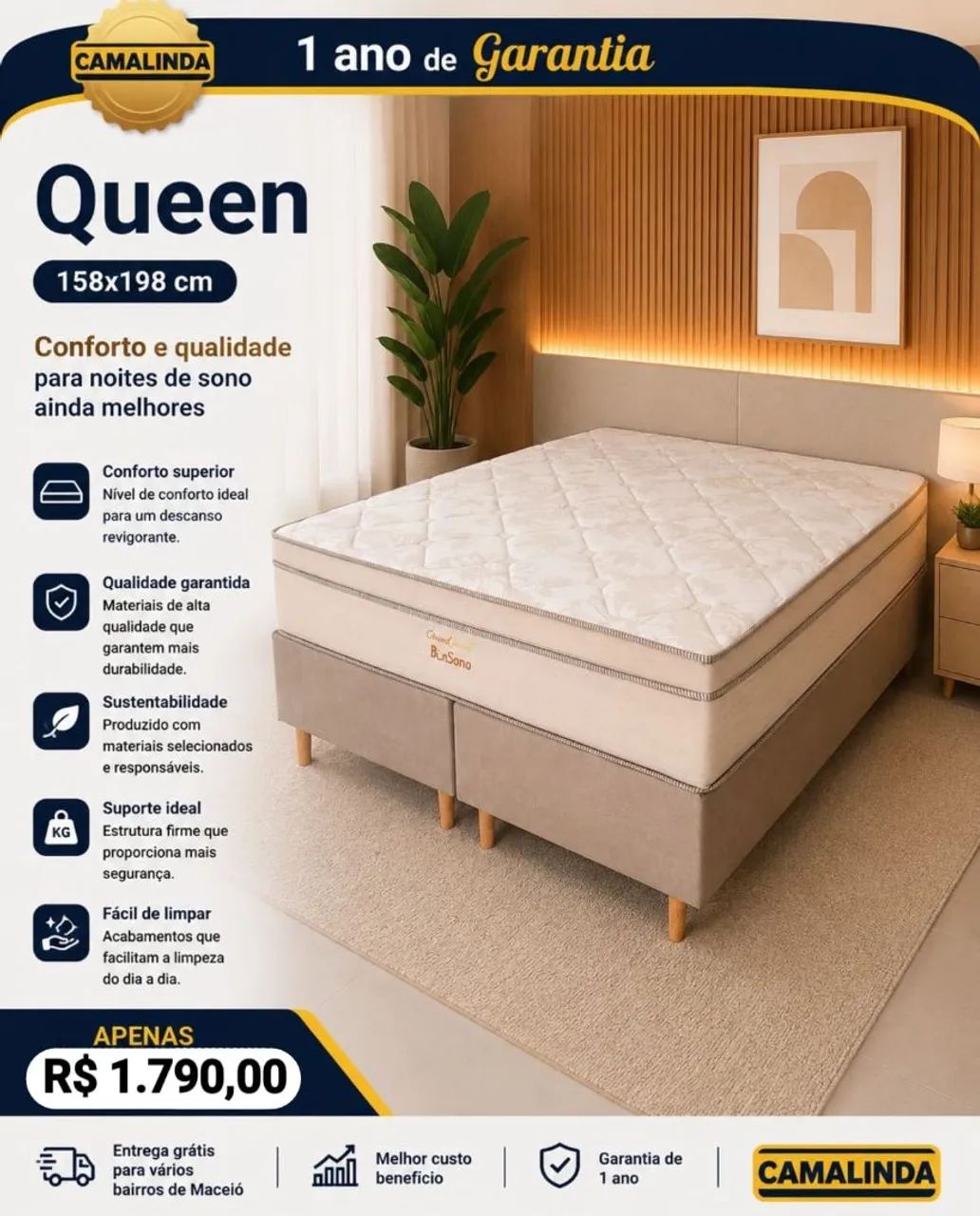 CAMA BOX OFERTA FRETE GRÁTIS  - Foto 4