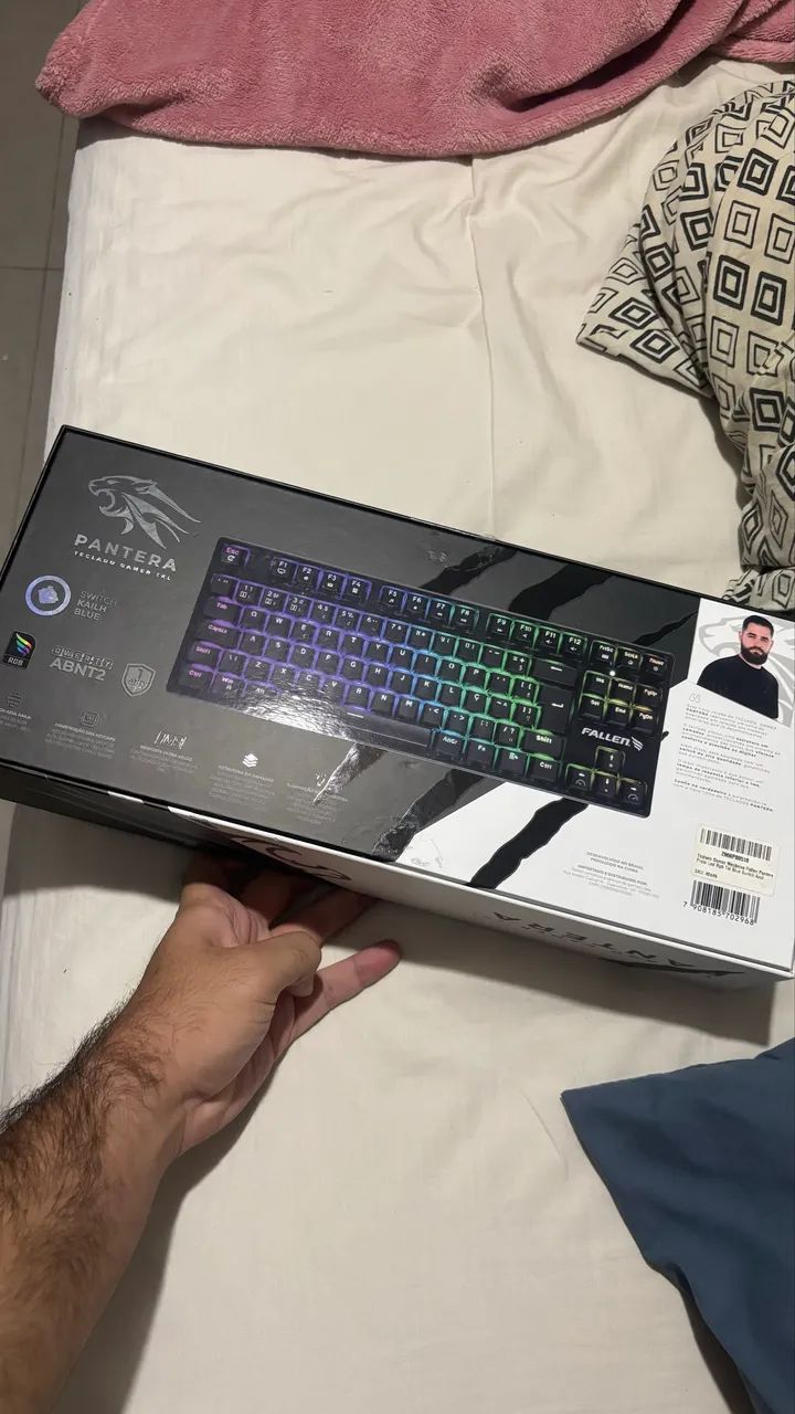 Teclado Fallen Pantera TKL Switch Azul - Foto 4