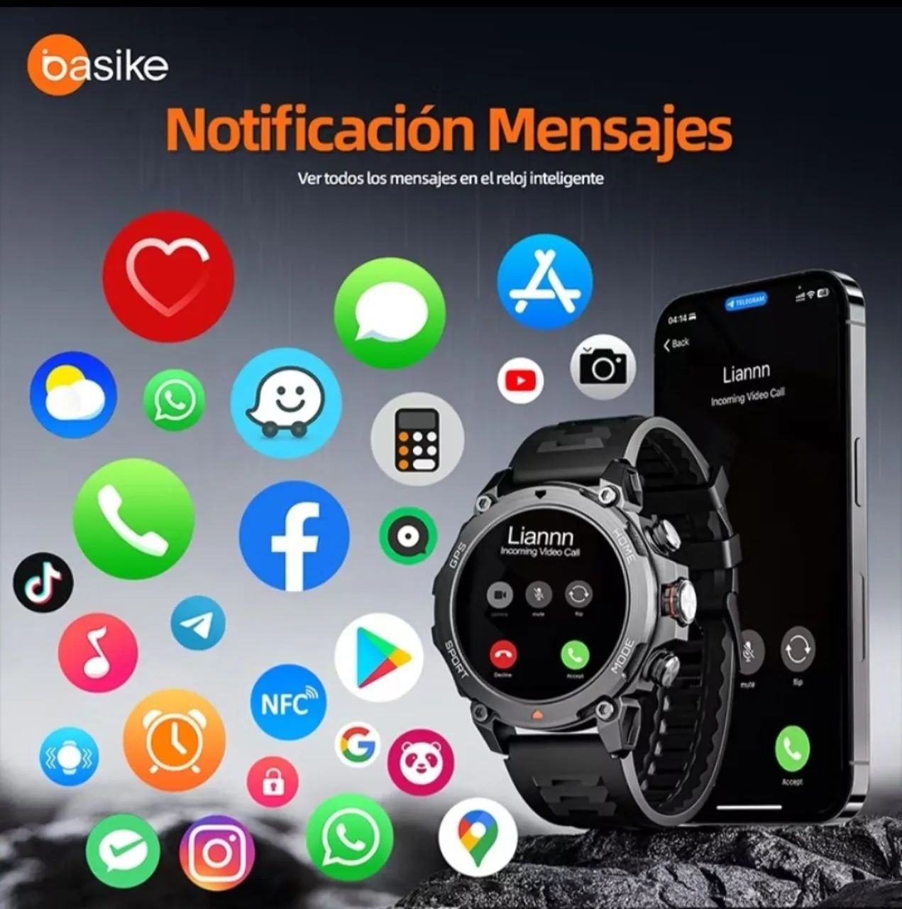 Basike relógio smartchwatch Bluetooth - Foto 3
