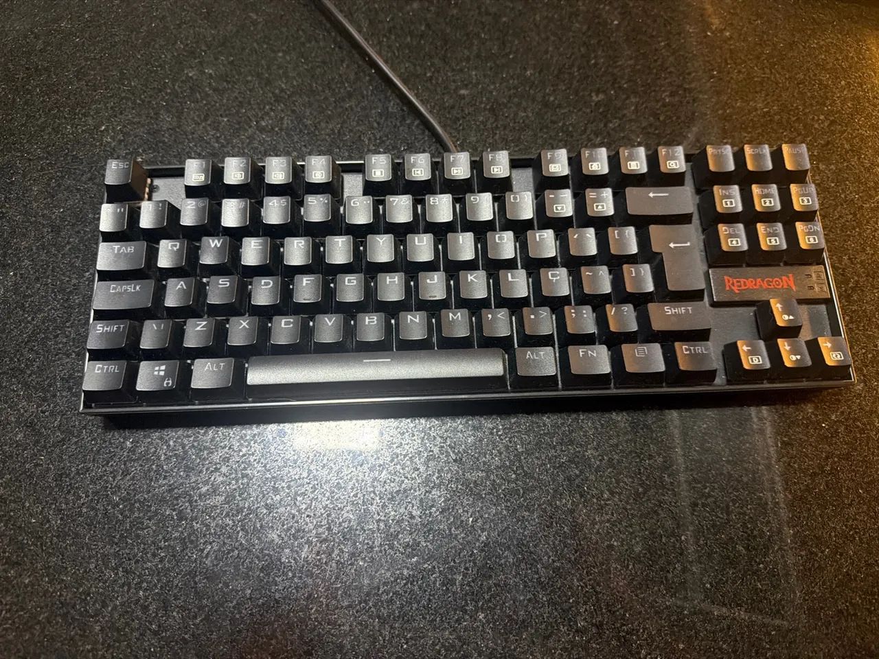 Teclado 75% redragon switch azul 